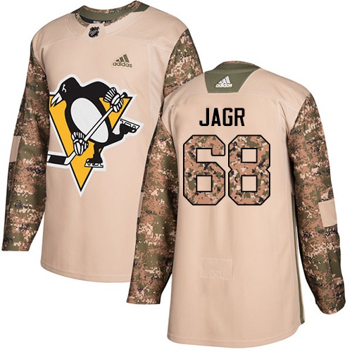 Adidas Penguins #68 Jaromir Jagr Camo Authentic Veterans Day Stitched NHL Jersey